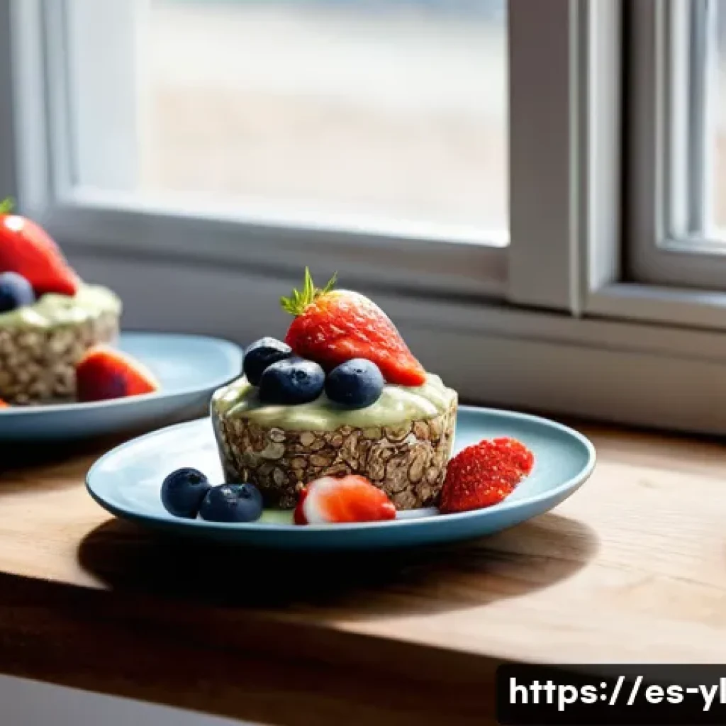 장 건강을 위한 건강 디저트 아이디어 - A vibrant and cozy kitchen scene featuring a variety of healthy dessert ingredients prominently disp...